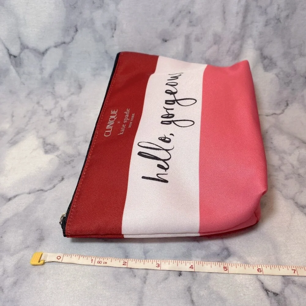 Clinique x Kate Spade Beauty Set-Pink Pouch,Mascara,Cleanser,Moisturizer-7pc-NEW